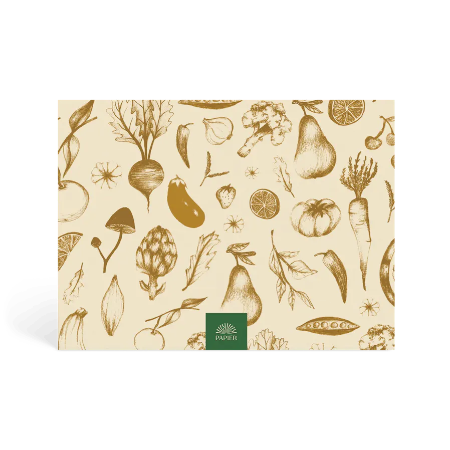 Harvest Weekly Meal Planner & Grocery List Notepad (60 pages)