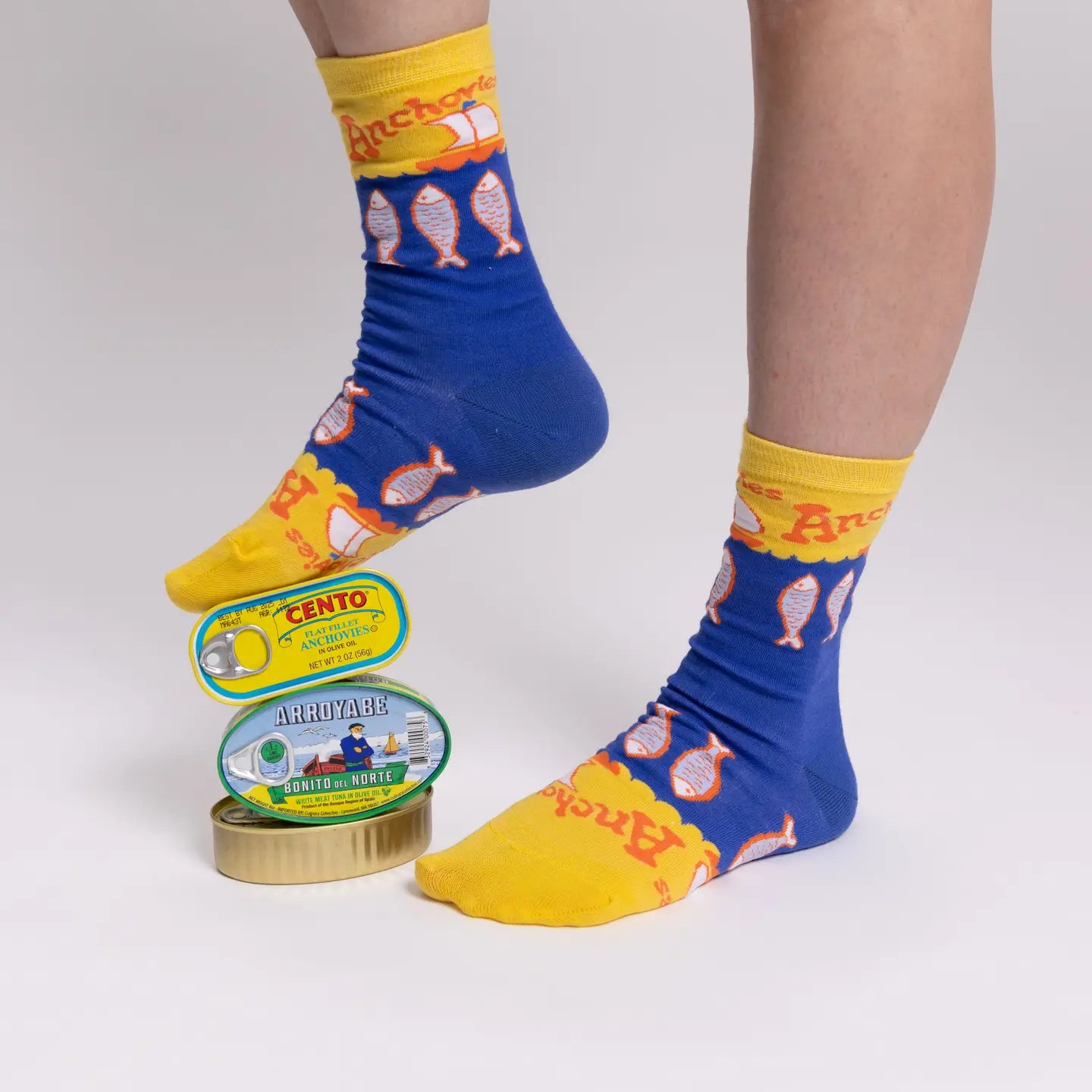 Anchovy Adult Cotton Crew Socks