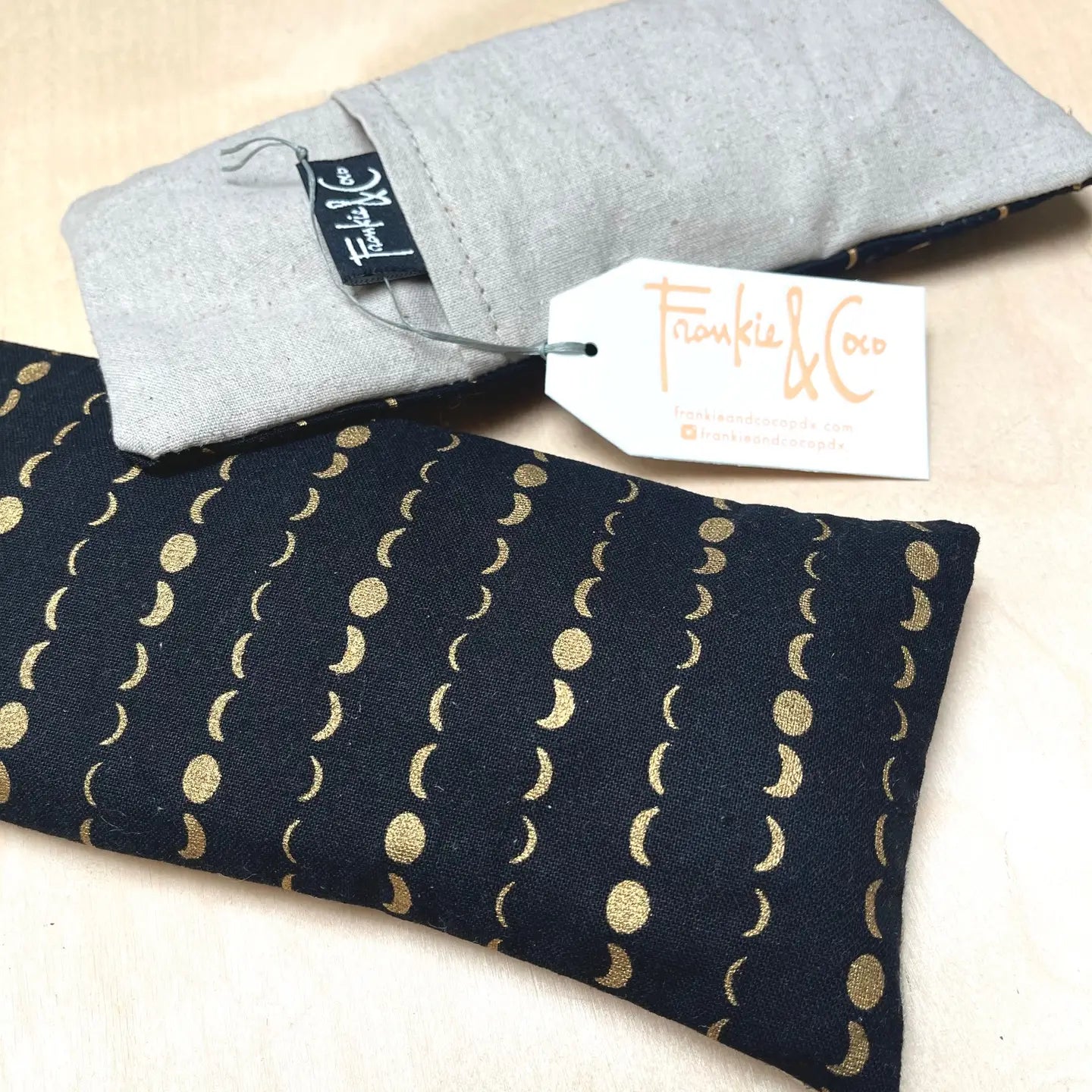 Hot or Cold Linen & Cotton Lavender Flax Eye Pillow