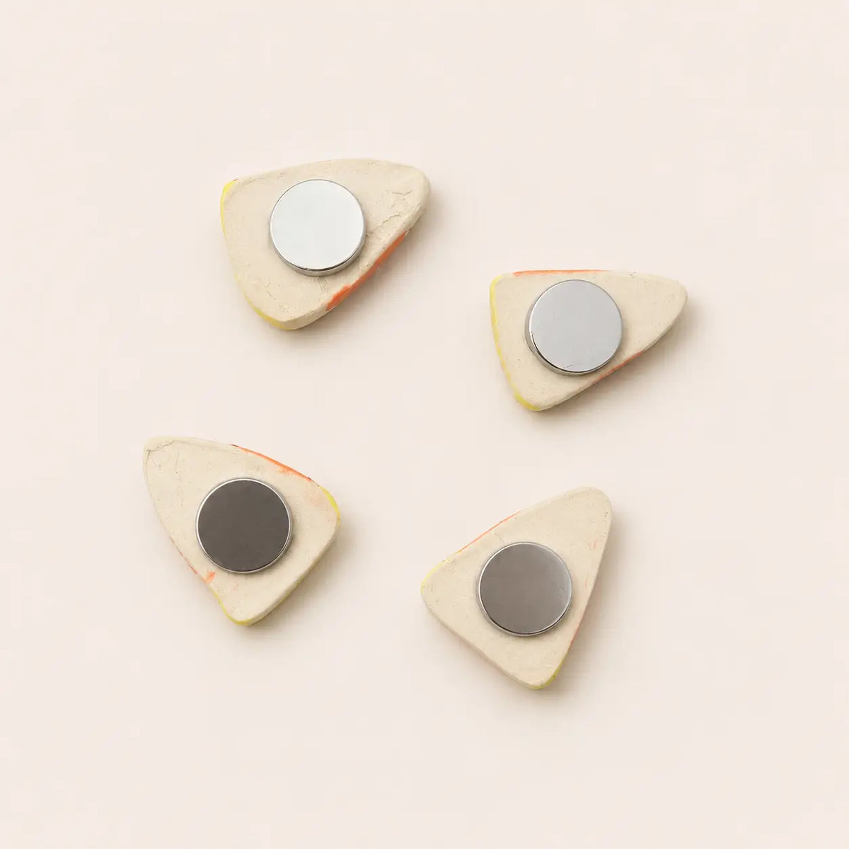 Candy Corn Ceramic Magnets (Set of 4)