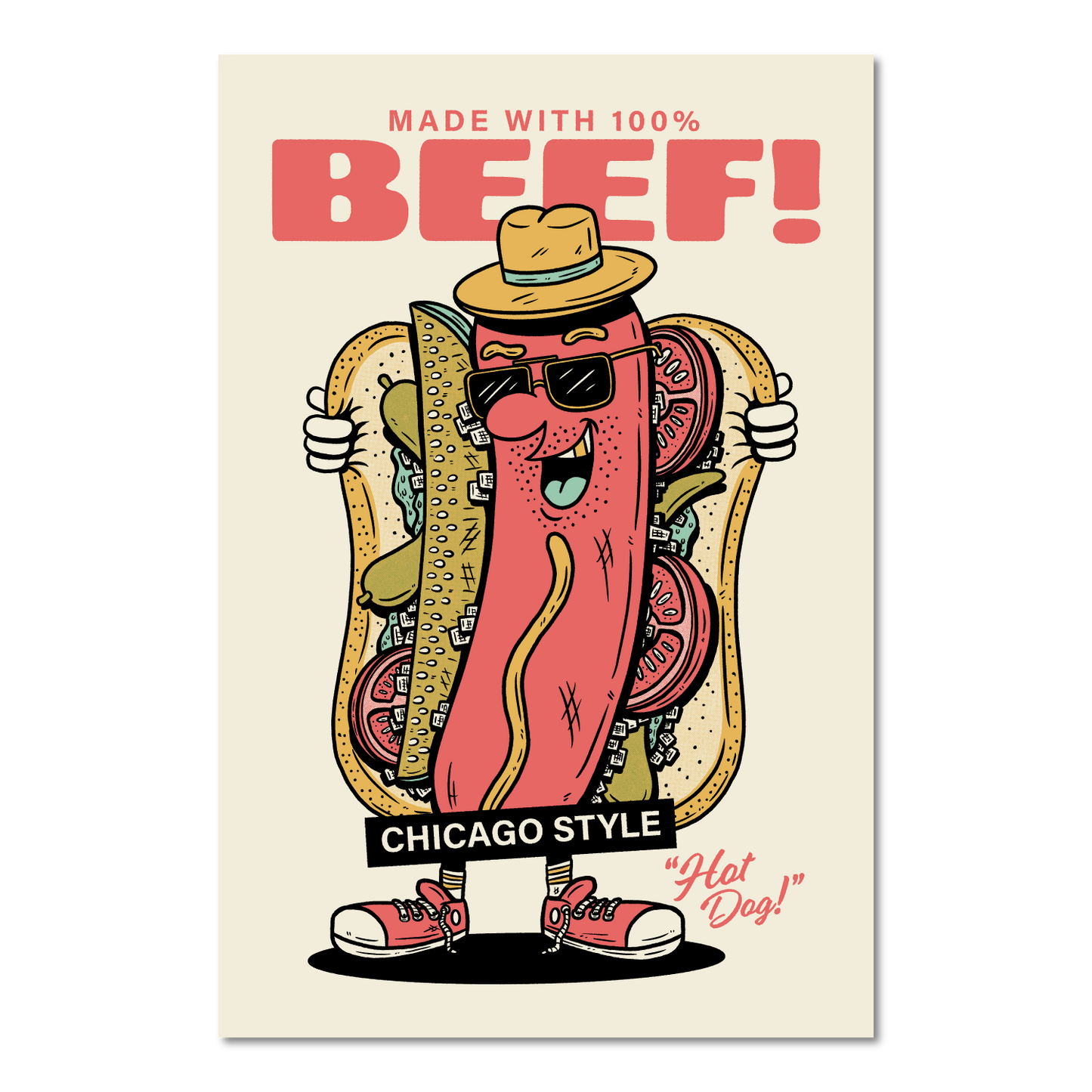 Show Me Chicago Style 12" x 18" Screenprint