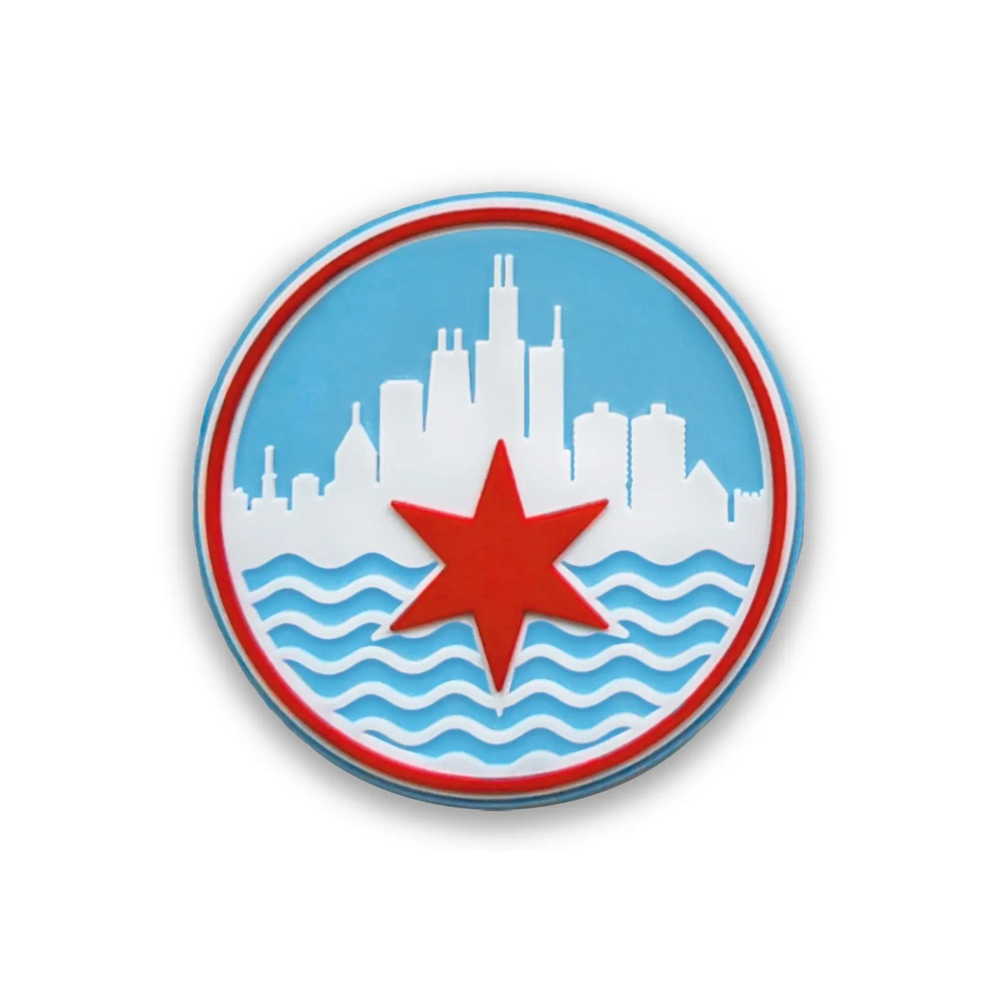 Chicago City By The Lake 2.5" PVC Magnet