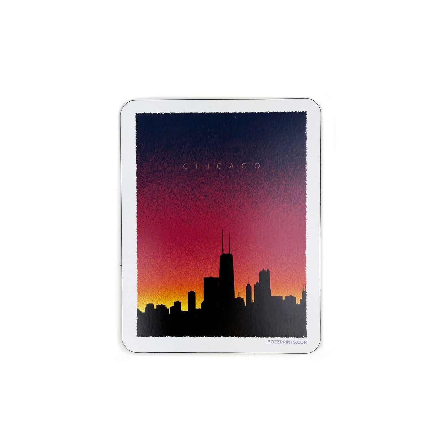 Chicago Skyline at Dusk Magnet