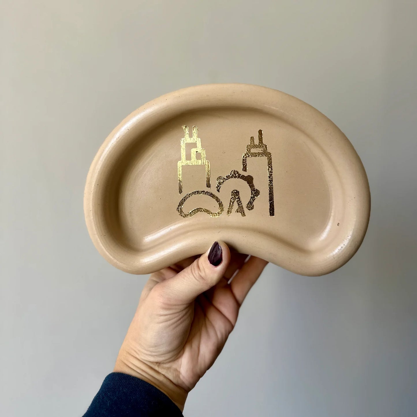Chicago Bean Concrete Jewelry Tray