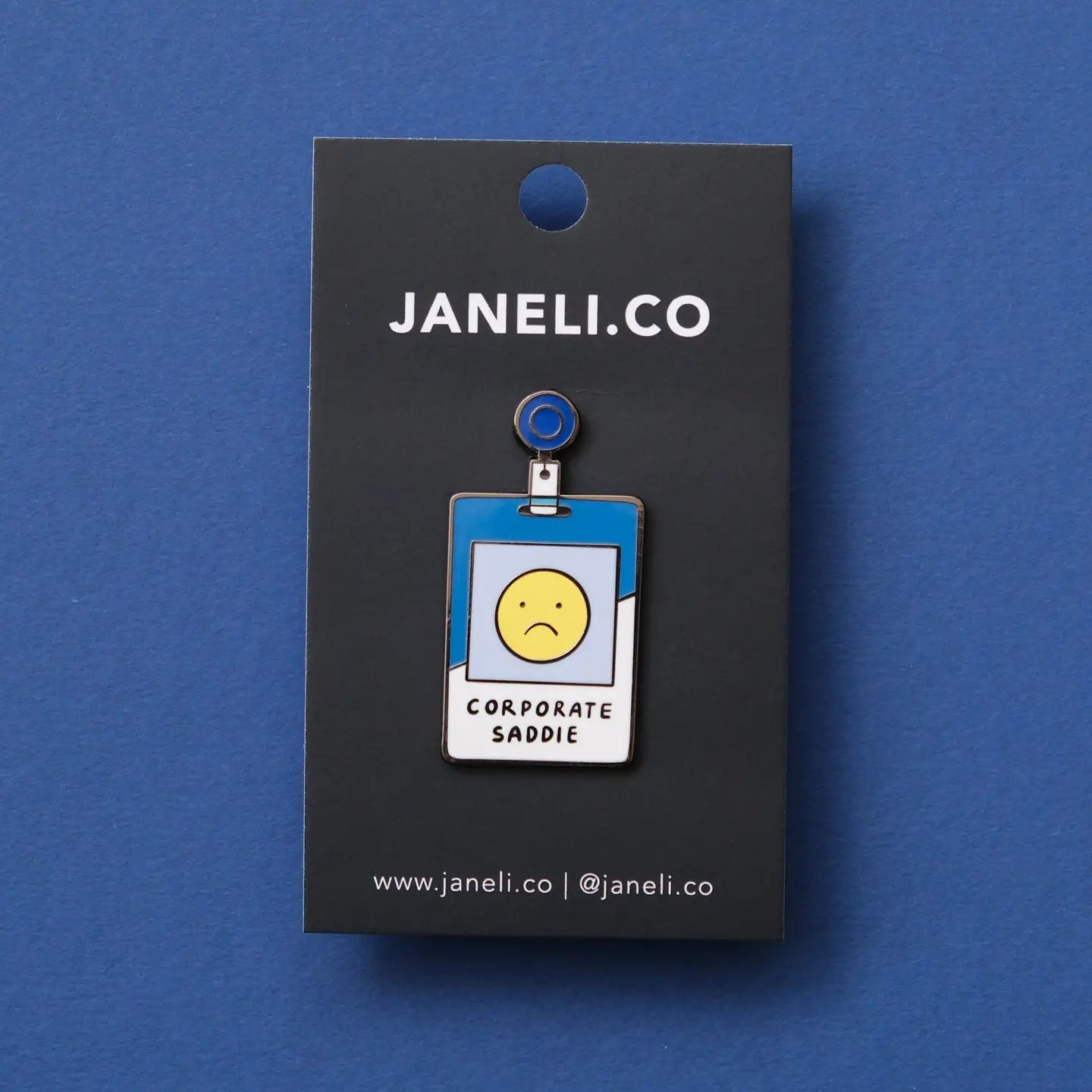 Corporate Saddie Enamel Pin