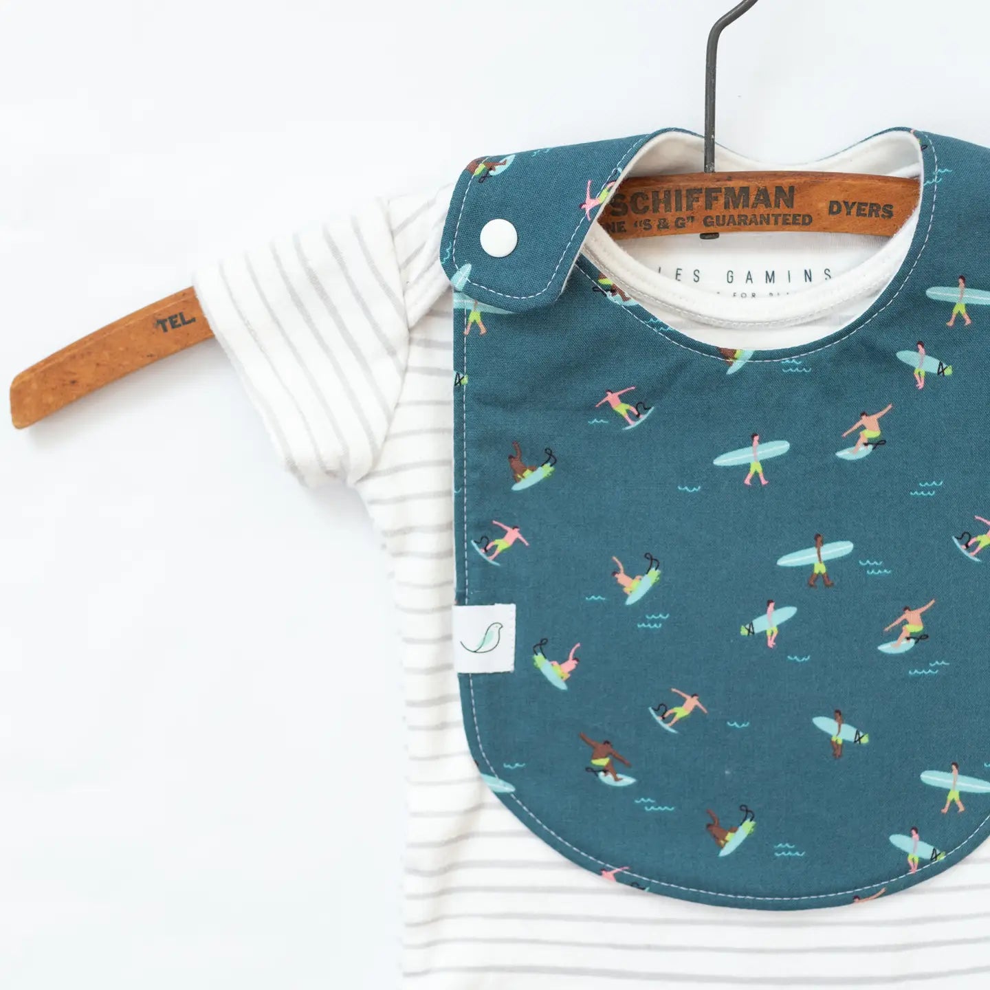 Cotton Snap Baby Bib