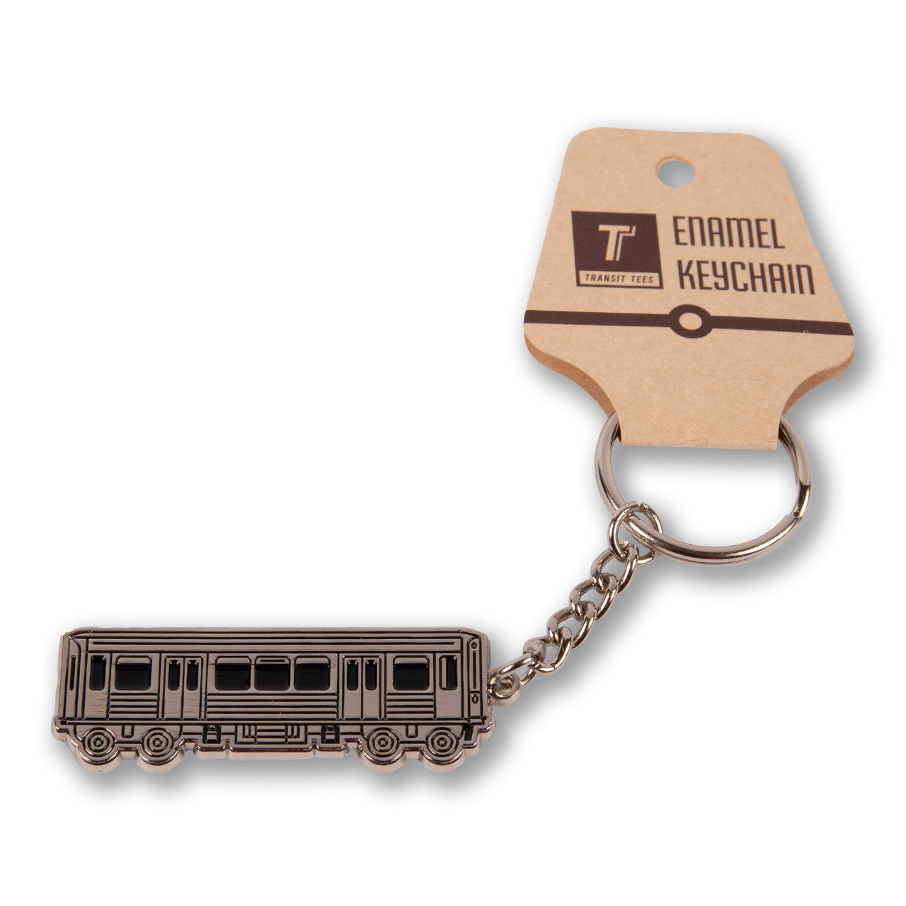 Chicago CTA El Train Enamel Keychain