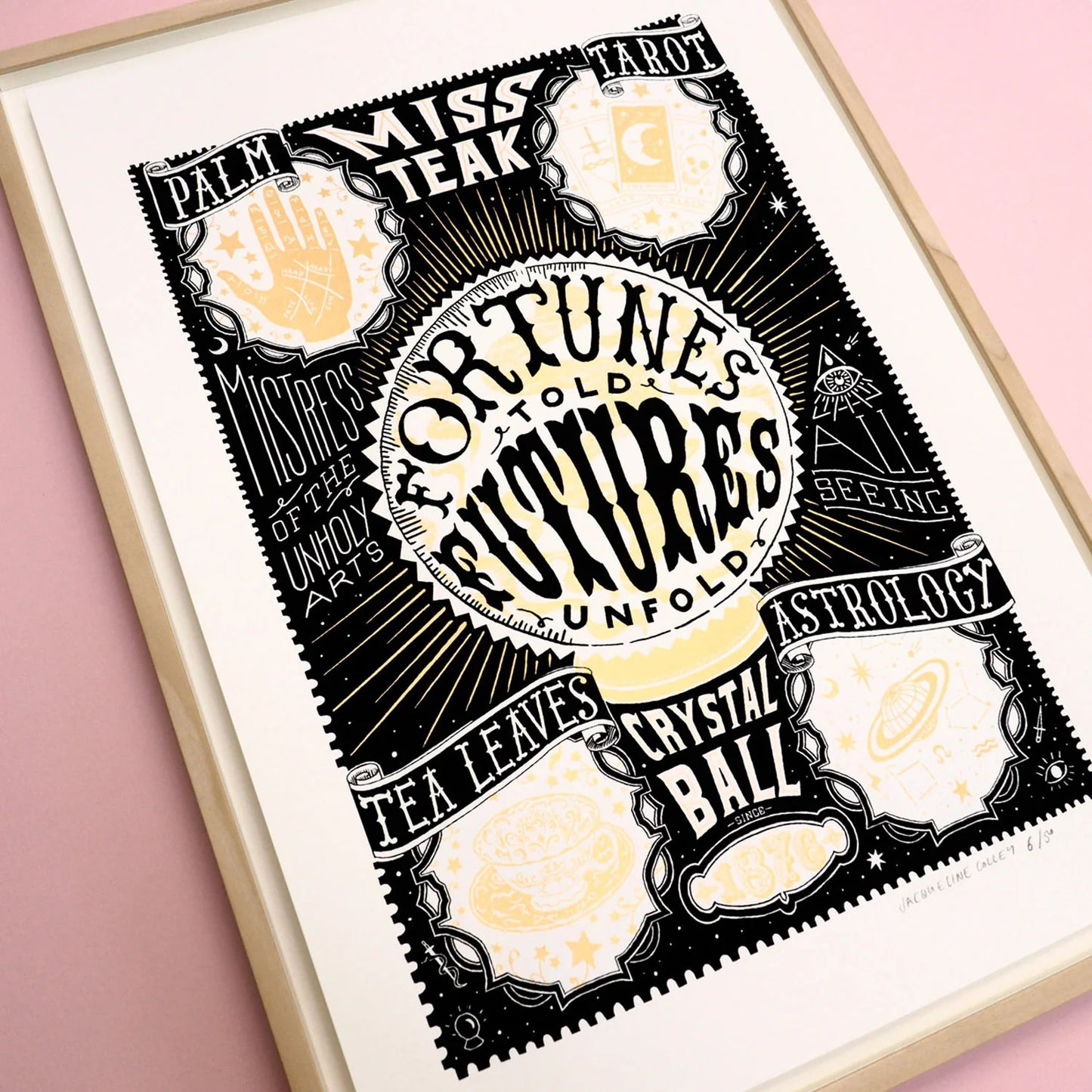 Fortune Teller 13.9" x 19.7" Silkscreen Print