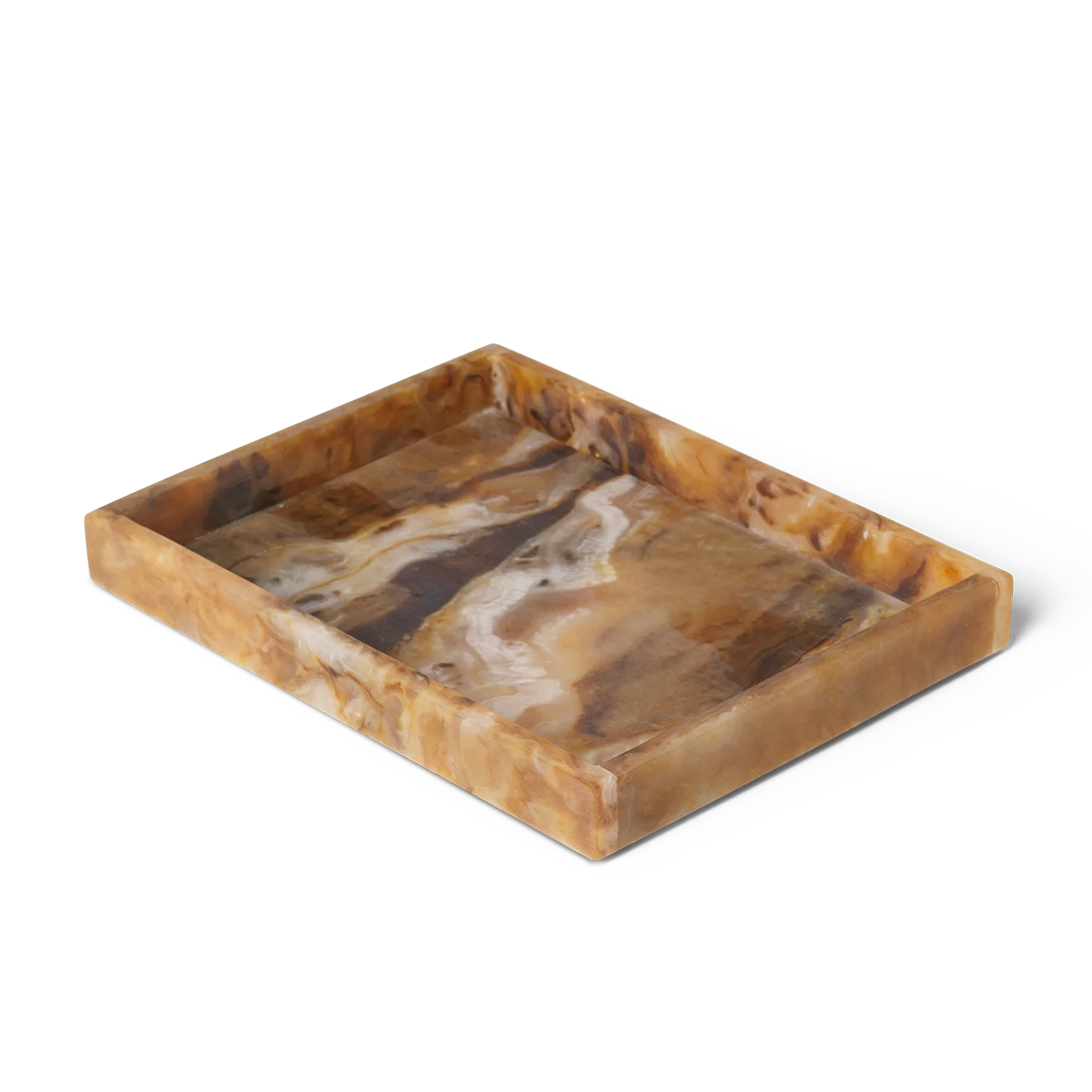 Mist Marbled Resin 8" x 6" Tray