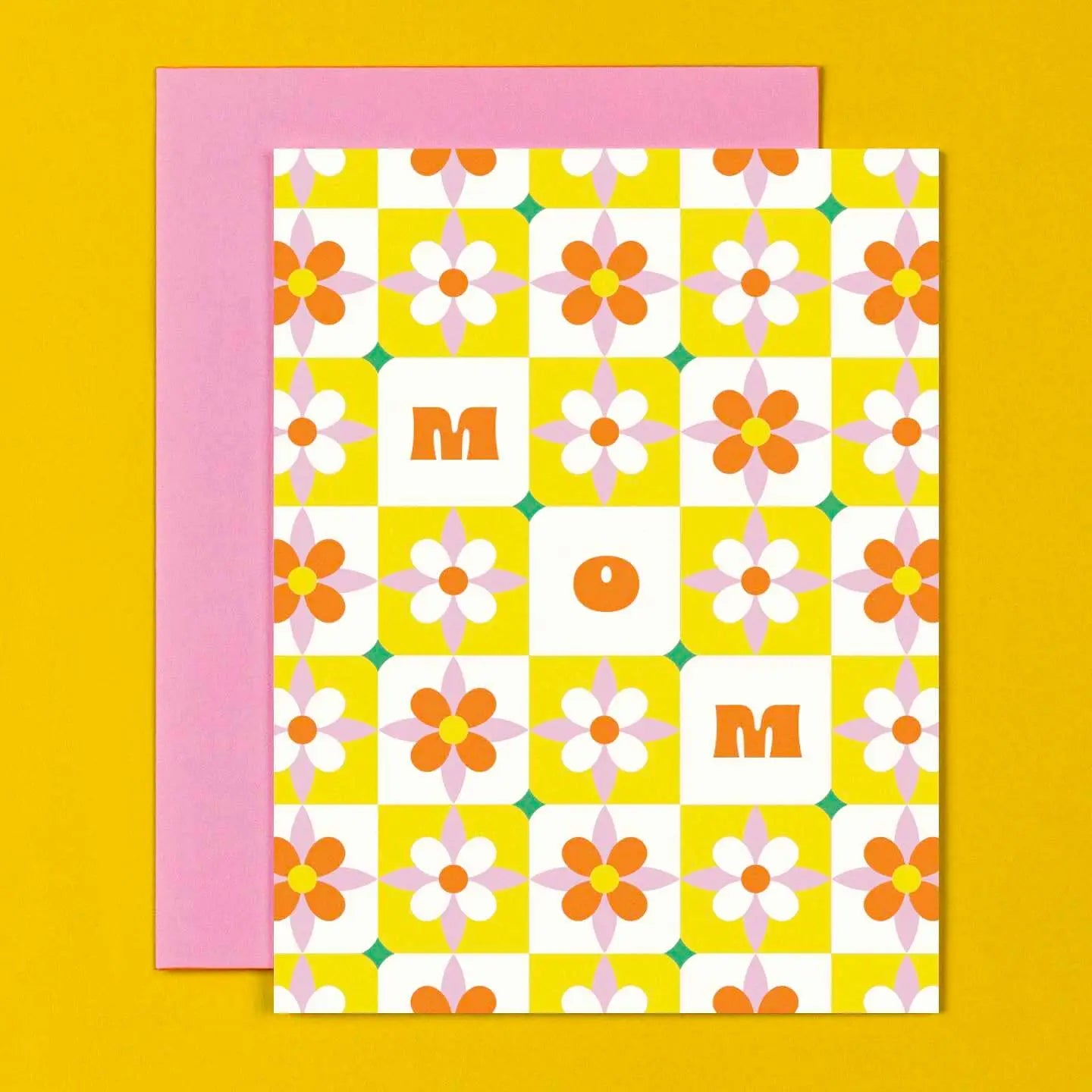 Mom Flower Tiles Mother's Day Card