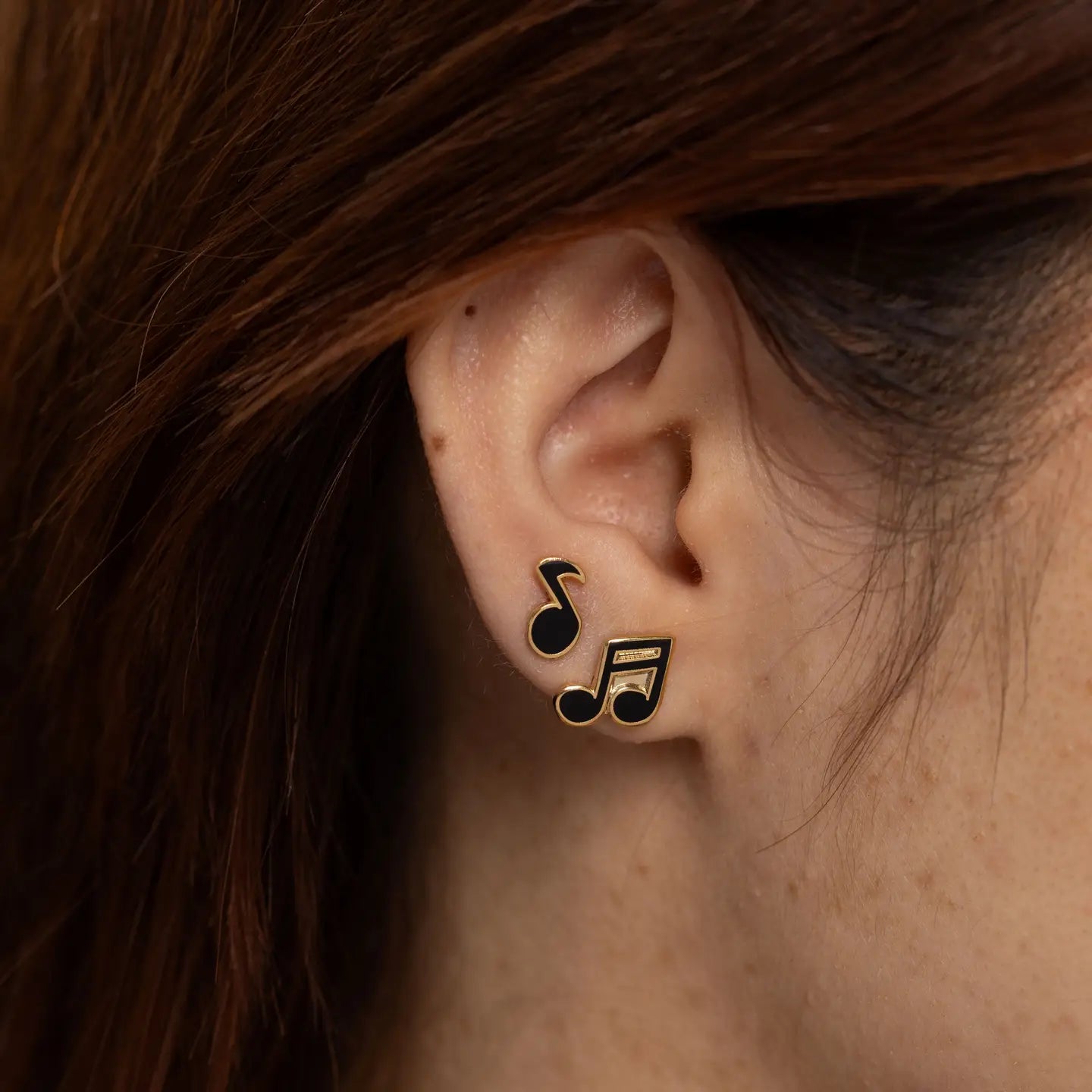 Music Note Stud Earrings