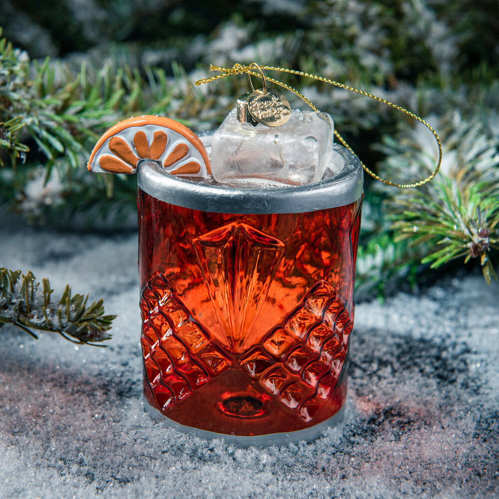Negroni Handblown Glass Holiday Ornament