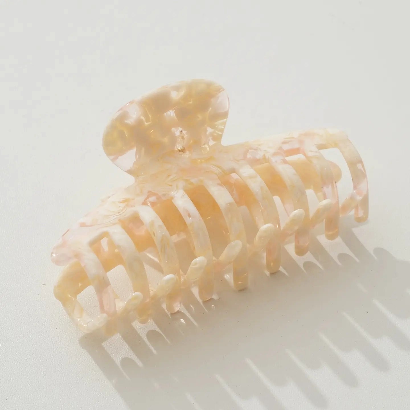 Peach Blossom Marbled Eco 4" Hair Clip