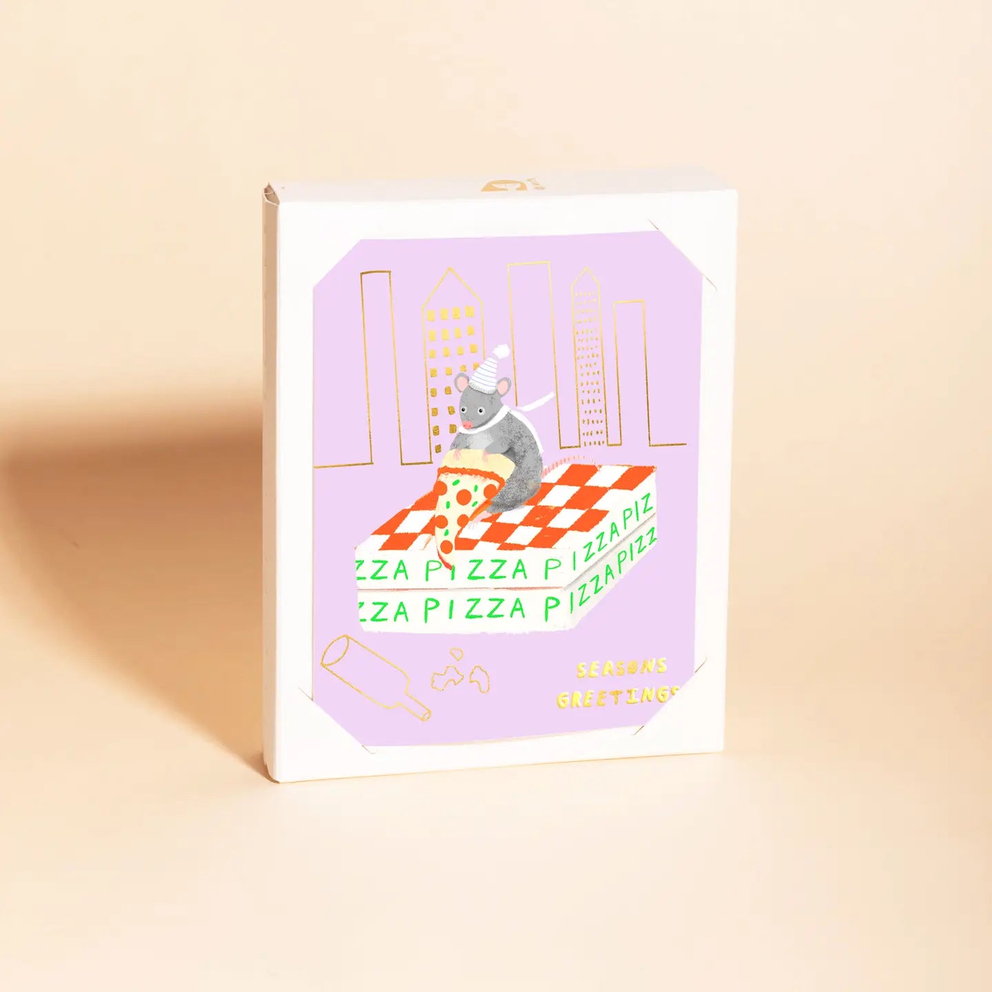 Pizza Rat Seasons Greetings Holiday Card