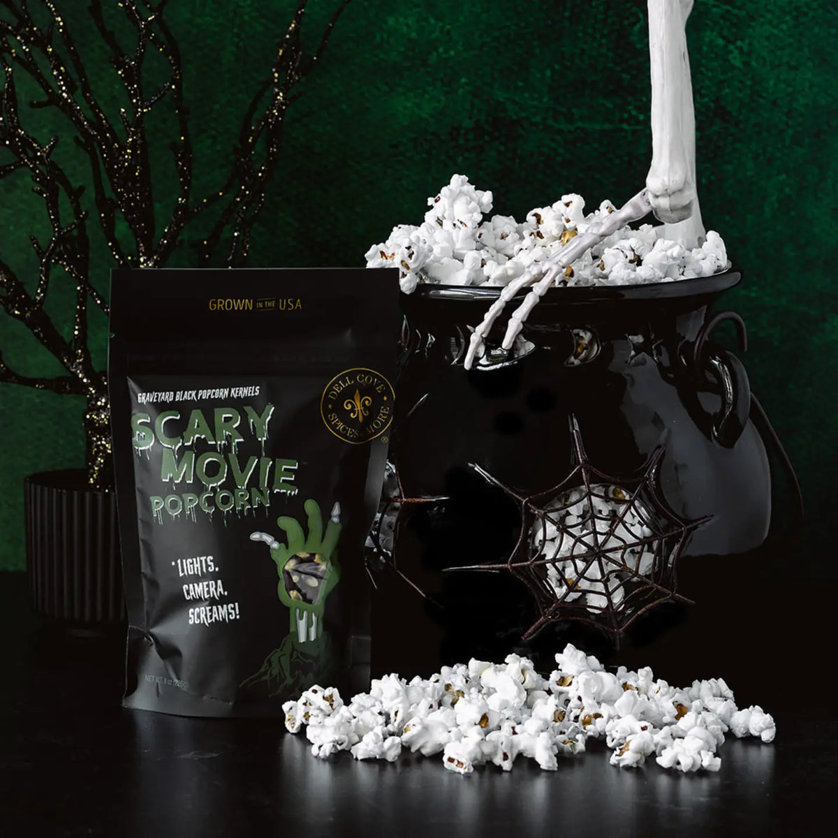 Scary Movie Graveyard Black Popcorn Kernels