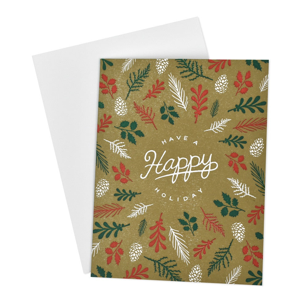 Forest Floor Have a Happy Holiday Card