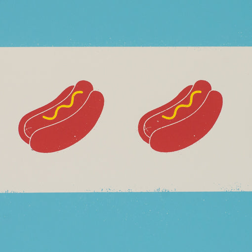 Spirit of Chicago Hot Dog Flag 24" x 18" Screen Print