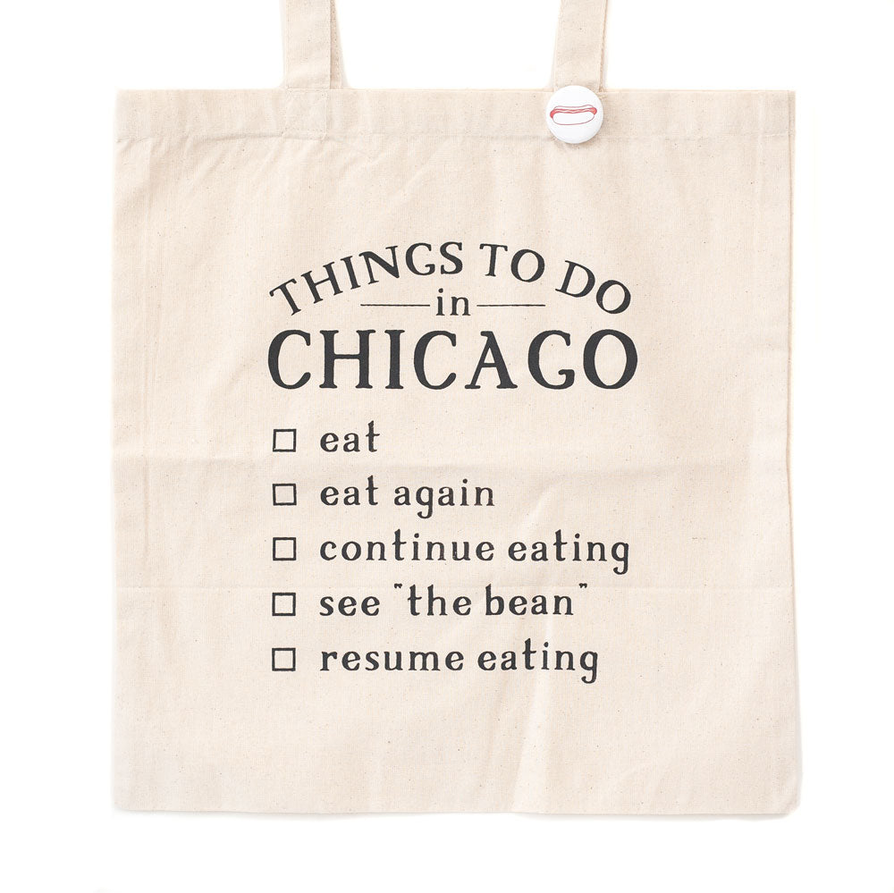 Things to Do in Chicago Tote Bag