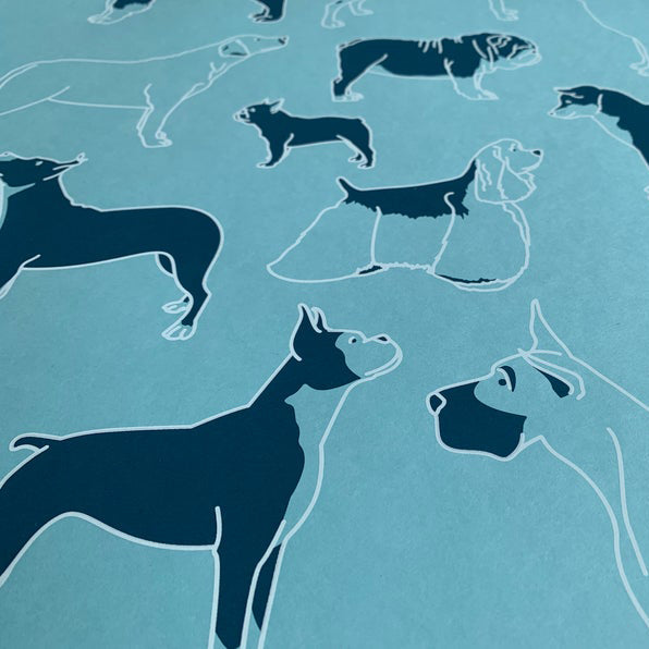 A Small Collection of Dogs 18" x 24" Screenprint