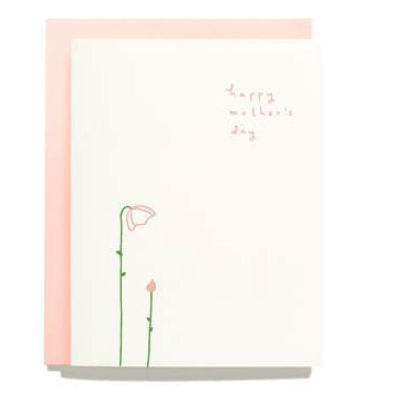 Little Bud Happy Mother's Day Letterpress Card