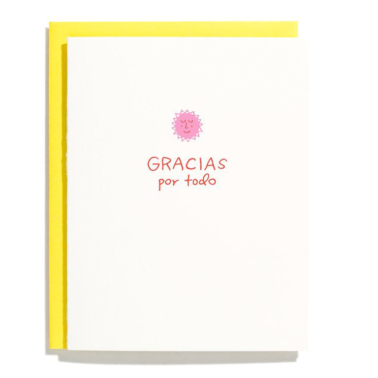 Gracias Por Todo Thank You Card