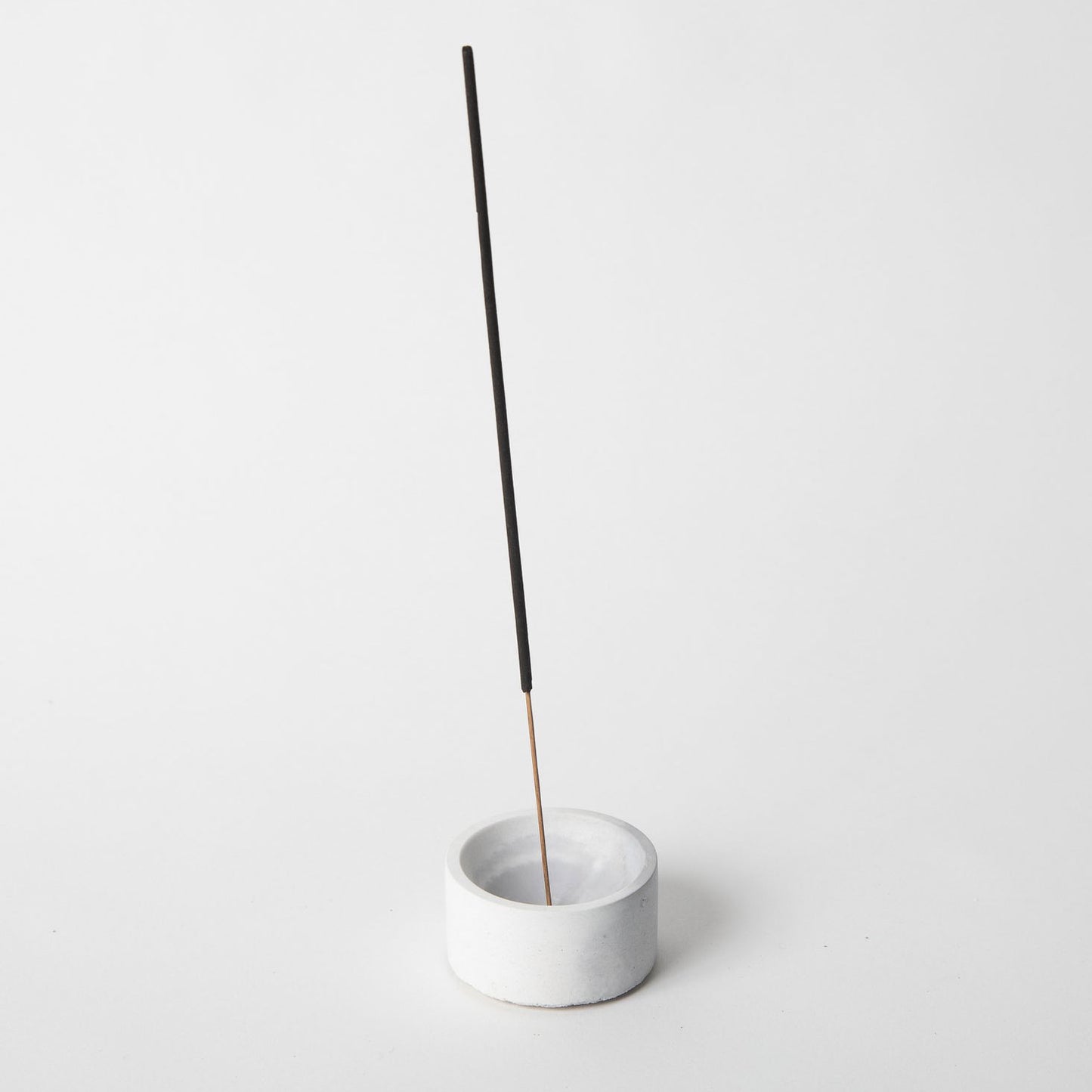 Marbled Concrete Cylinder Incense Holder