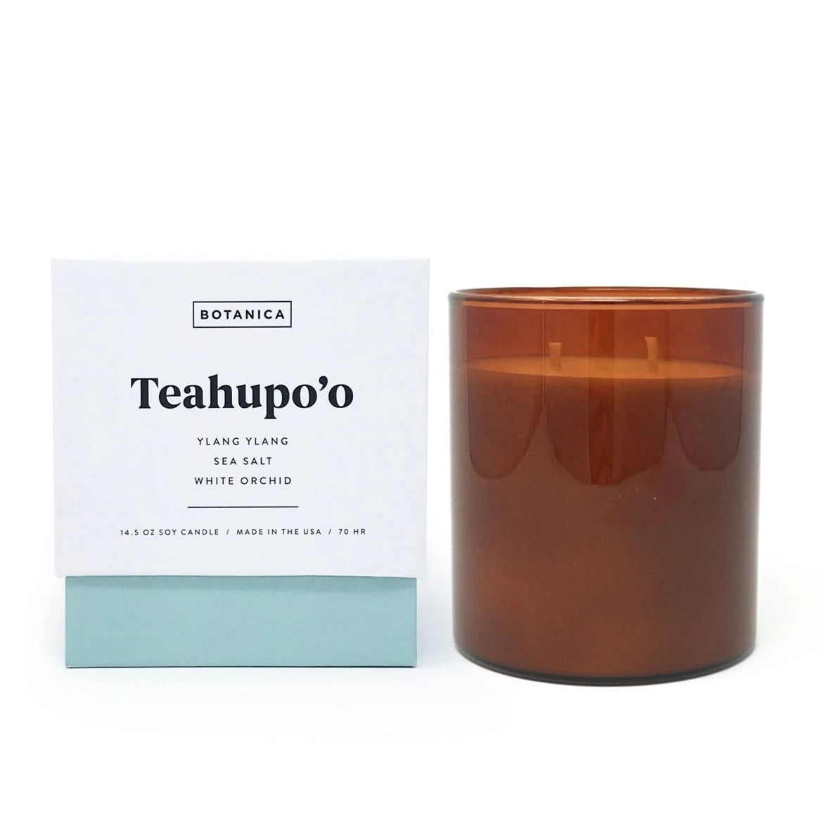Teahupo'o Ylang Ylang, Sea Salt, White Orchid Soy Wax Glass Candle