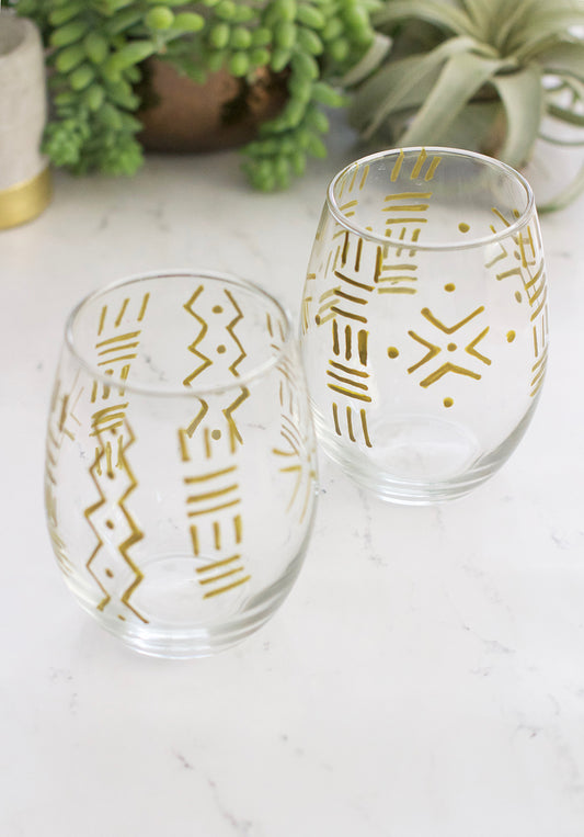 Make Something Sunday: Mudcloth Paint Pen Glasses