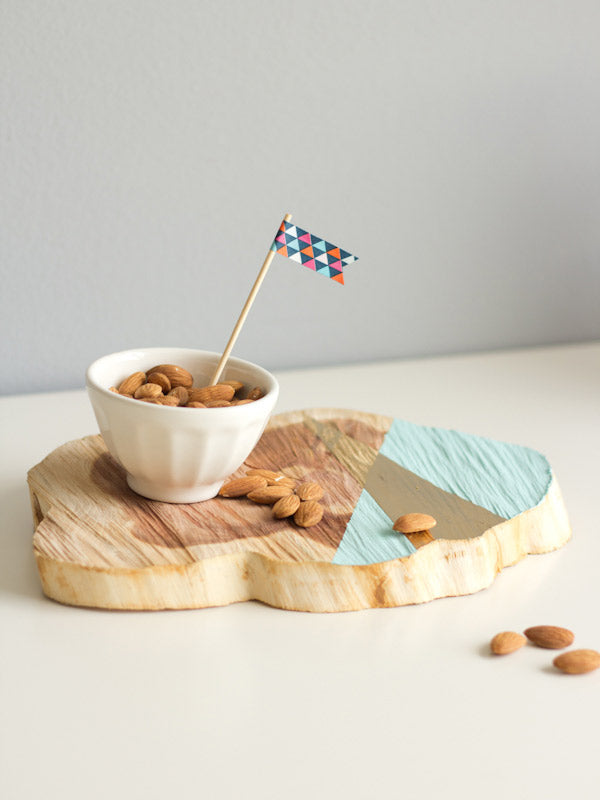 Make Something Sunday: DIY Painted Woodcut Platter