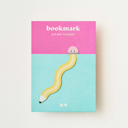 Yellow Pencil Metal Bookmark