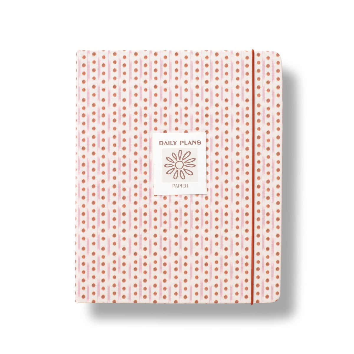 Ikat Stripe Fabric Hardcover Undated Planner