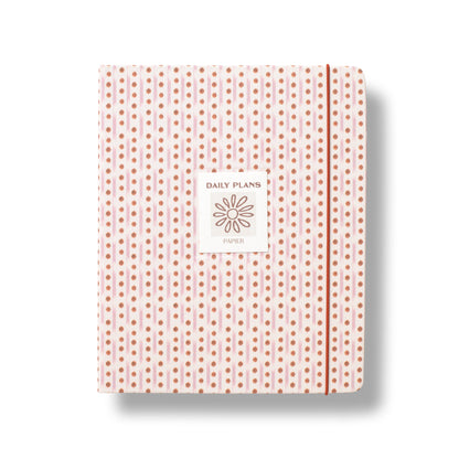 Ikat Stripe Fabric Hardcover Undated Planner