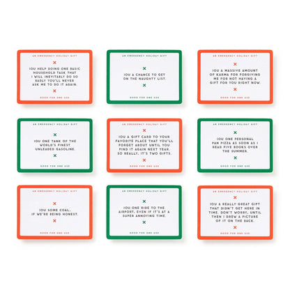 Brass Monkey Emergency Holiday IOUs Card Set