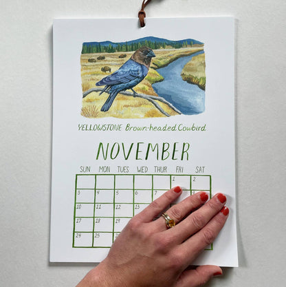 2027 Birds of the National Parks 9" x 12" Wall Calendar