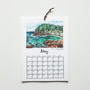2027 National Parks Illustrations Wall Calendar