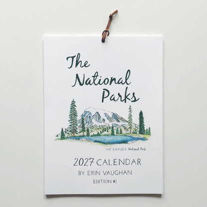2027 National Parks Illustrations Wall Calendar