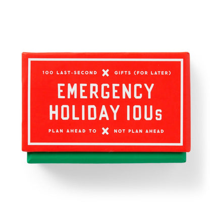 Brass Monkey Emergency Holiday IOUs Card Set