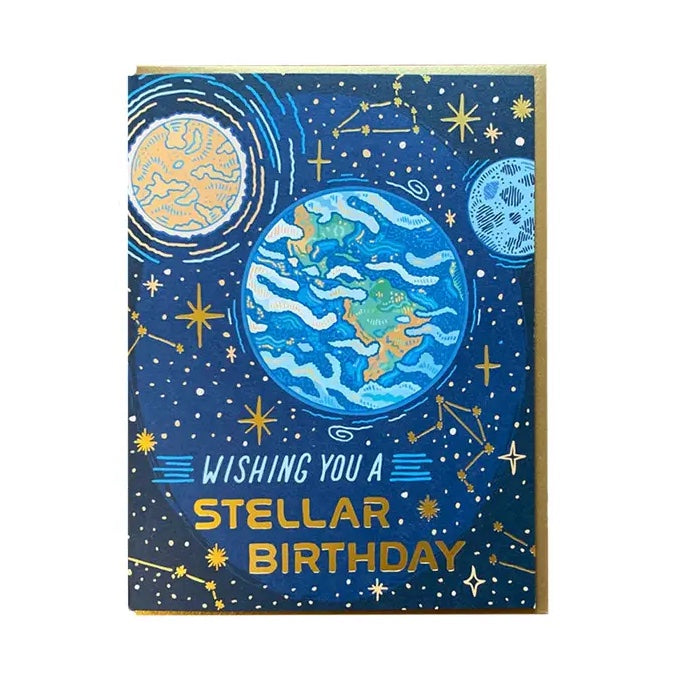 Stellar Birthday Greeting Card