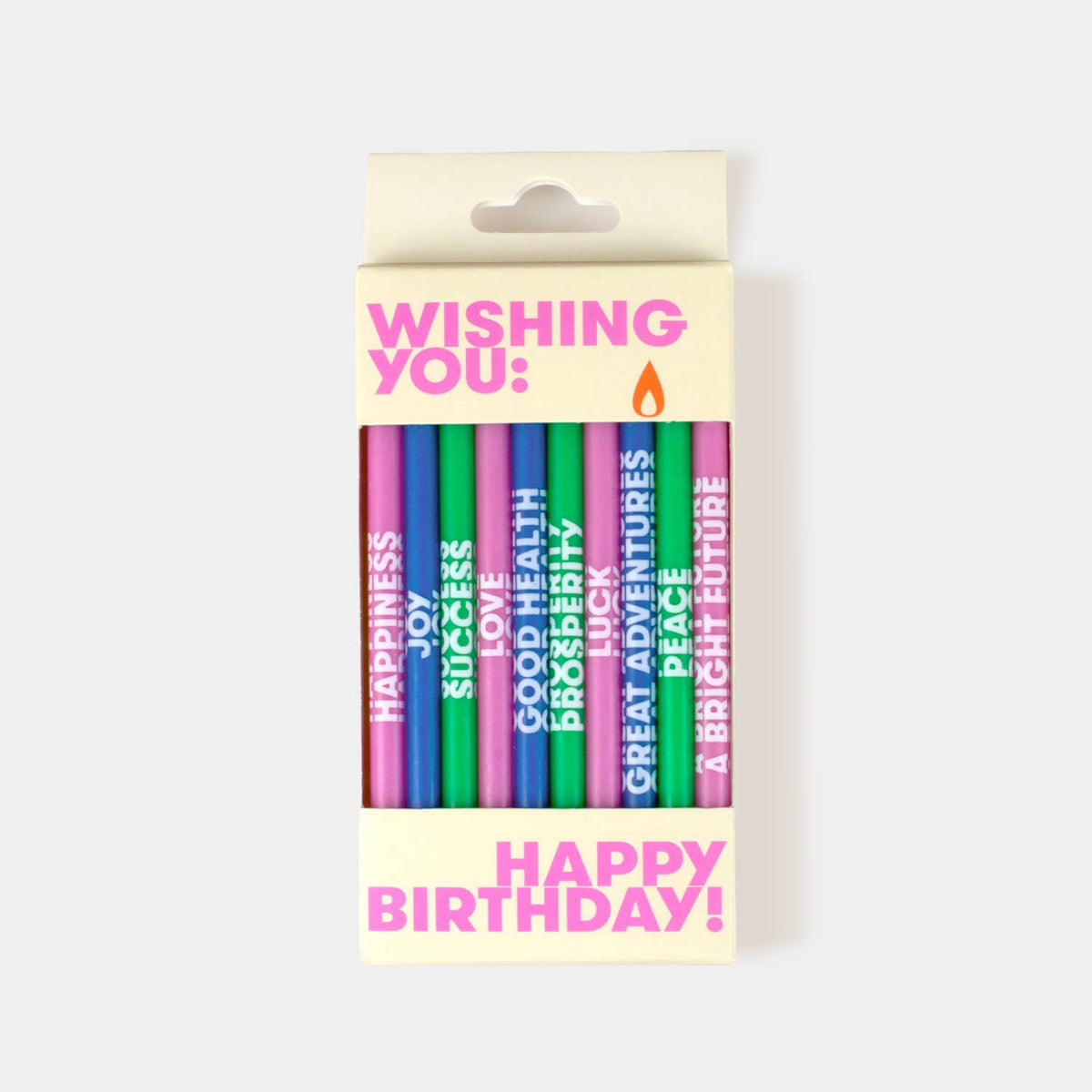 Wishing You 5" Birthday Candles (10 Pack)