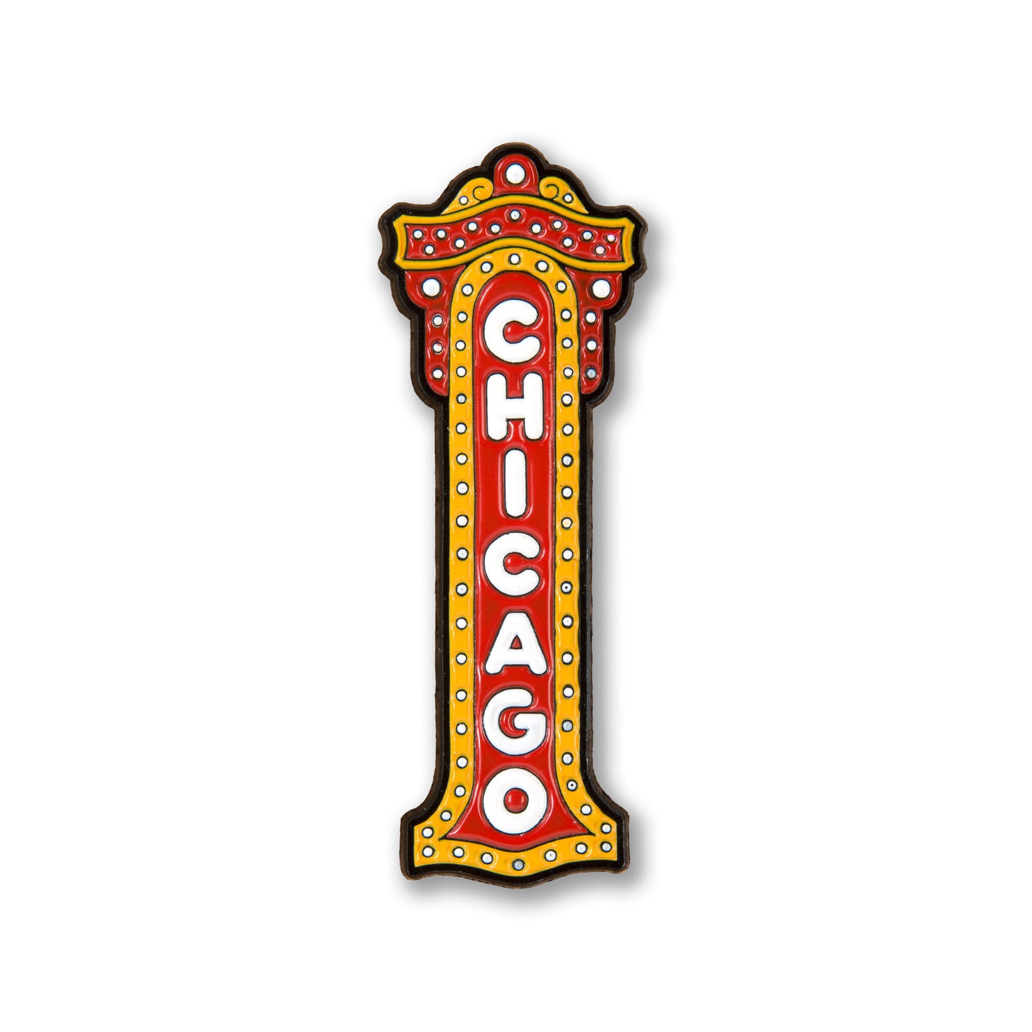 Chicago Theatre Enamel Pin