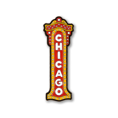 Chicago Theatre Enamel Pin