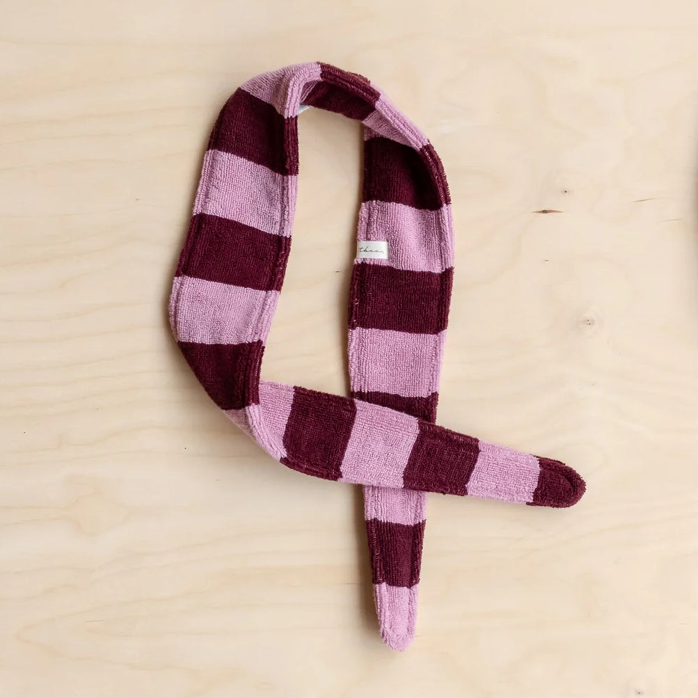 Striped Terrycloth Hair Tie Headband
