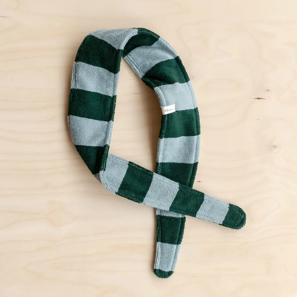 Striped Terrycloth Hair Tie Headband
