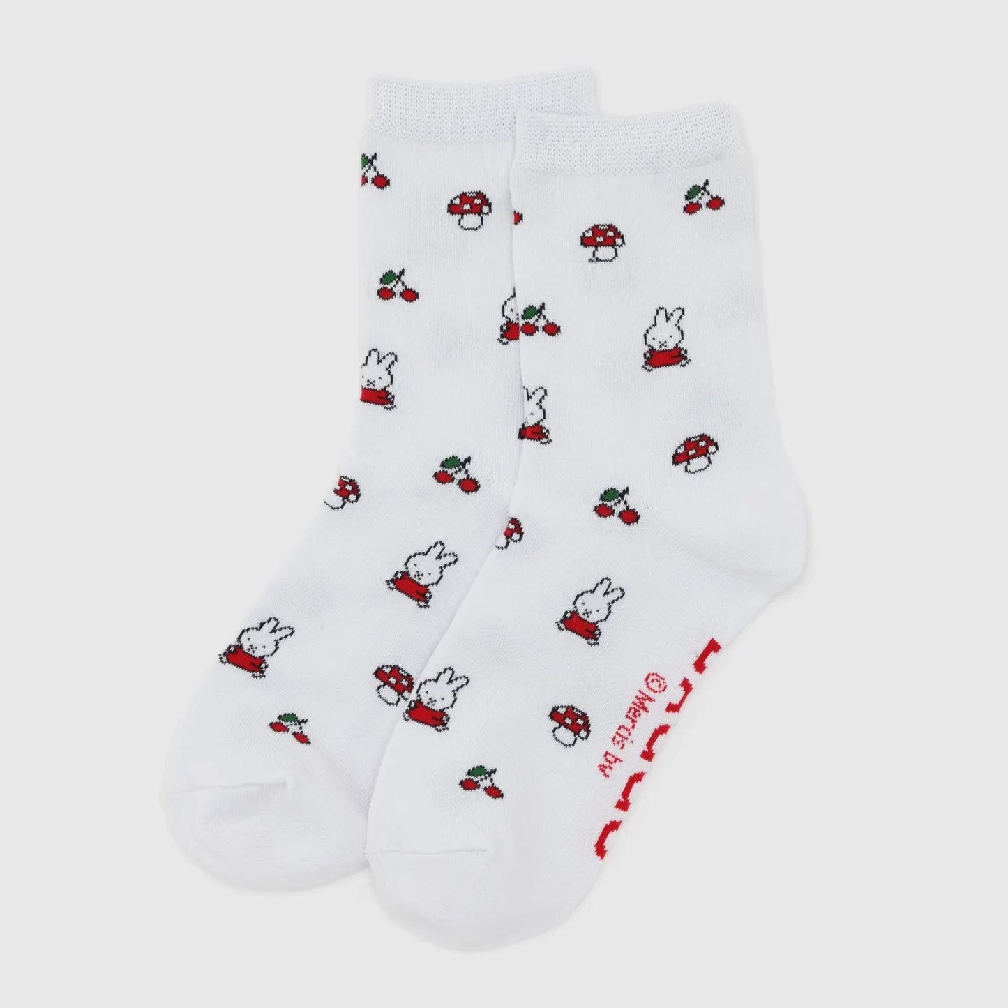 Bamboo Woven Crew Socks