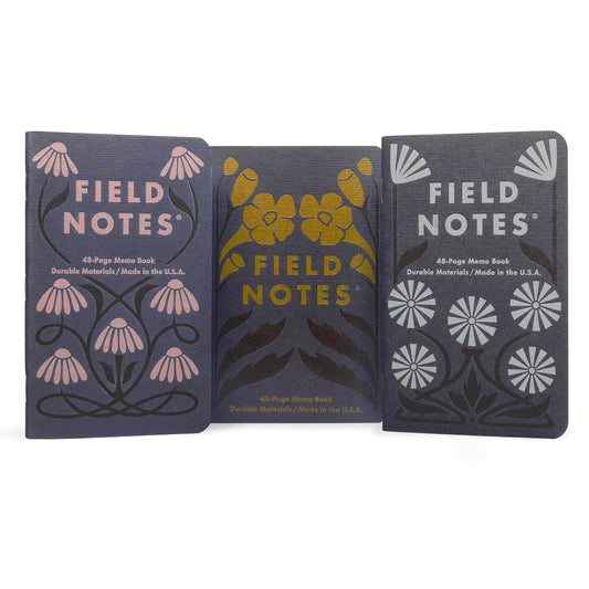 Field Notes Fall Flowers Edition Pocket Notebook (Set of 3)
