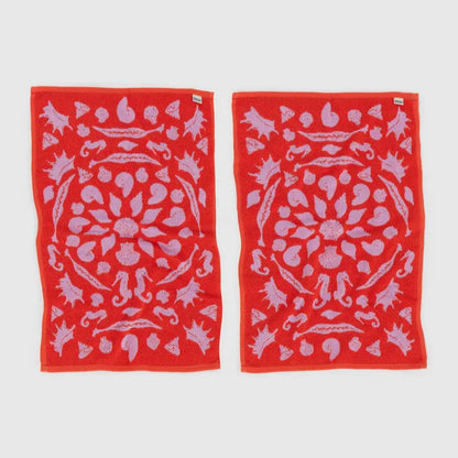 Reversible Terrycloth Hand Towels (Set of 2)