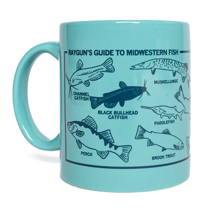 Midwestern Fish Aqua 11 Oz Mug