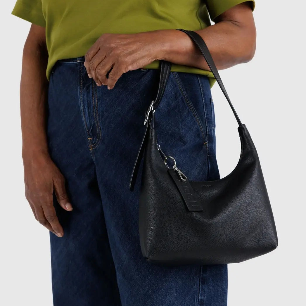 Mini Recycled Leather Shoulder Bag