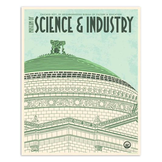 Chicago Museum of Science and Industry 16" x 20" Tourism Poster