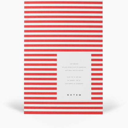 Vita Striped Paper-Cover Notebook